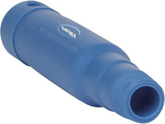Vikan - 6-1/2 x 1-5/32" Polypropylene Squeegee Handle - European Threaded Connection, Blue - Industrial Tool & Supply