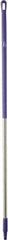 Vikan - 59 x 1-1/4" Aluminum Squeegee Handle - European Threaded Connection, Purple - Industrial Tool & Supply