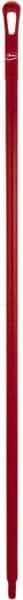 Vikan - 59 x 1-1/4" Polypropylene Squeegee Handle - European Threaded Connection, Red - Industrial Tool & Supply