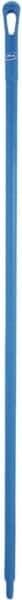 Vikan - 59 x 1-1/4" Polypropylene Squeegee Handle - European Threaded Connection, Blue - Industrial Tool & Supply