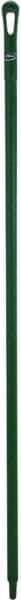 Vikan - 59 x 1-1/4" Polypropylene Squeegee Handle - European Threaded Connection, Green - Industrial Tool & Supply