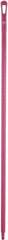 Vikan - 59 x 1-1/4" Polypropylene Squeegee Handle - European Threaded Connection, Pink - Industrial Tool & Supply