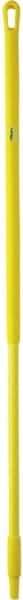 Vikan - 51 x 1-1/4" Fiberglass Squeegee Handle - European Threaded Connection, Yellow - Industrial Tool & Supply