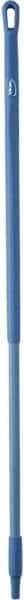 Vikan - 51 x 1-1/4" Fiberglass Squeegee Handle - European Threaded Connection, Blue - Industrial Tool & Supply