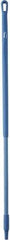 Vikan - 51 x 1-1/4" Fiberglass Squeegee Handle - European Threaded Connection, Blue - Industrial Tool & Supply