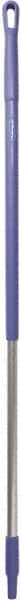 Vikan - 51 x 1-1/4" Aluminum Squeegee Handle - European Threaded Connection, Purple - Industrial Tool & Supply