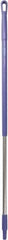 Vikan - 51 x 1-1/4" Aluminum Squeegee Handle - European Threaded Connection, Purple - Industrial Tool & Supply