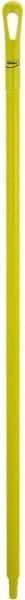 Vikan - 51 x 1-1/4" Polypropylene Squeegee Handle - European Threaded Connection, Yellow - Industrial Tool & Supply
