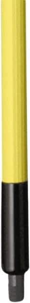 Remco - 187 x 1-1/4" Fiberglass Squeegee Handle - European Threaded Connection, Yellow, Telescoping - Industrial Tool & Supply