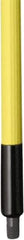 Remco - 187 x 1-1/4" Fiberglass Squeegee Handle - European Threaded Connection, Yellow, Telescoping - Industrial Tool & Supply