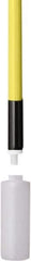 Remco - 188 x 1-1/4" Fiberglass Squeegee Handle - European Threaded Connection, Yellow, Telescoping - Industrial Tool & Supply