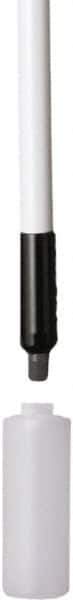 Remco - 192 x 1-1/4" Fiberglass Squeegee Handle - European Threaded Connection, White, Telescoping - Industrial Tool & Supply