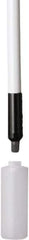 Remco - 192 x 1-1/4" Fiberglass Squeegee Handle - European Threaded Connection, White, Telescoping - Industrial Tool & Supply