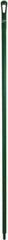 Vikan - 67 x 1-19/64" Polypropylene Squeegee Handle - European Threaded Connection, Green - Industrial Tool & Supply
