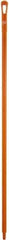 Vikan - 59 x 1-1/4" Polypropylene Squeegee Handle - European Threaded Connection, Orange - Industrial Tool & Supply