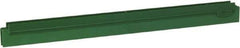 Vikan - 20" Rubber Blade Squeegee Refill - Double Edge, Green, Plastic Holder - Industrial Tool & Supply
