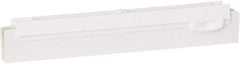 Vikan - 10" Rubber Blade Squeegee Refill - Double Edge, White, Plastic Holder - Industrial Tool & Supply