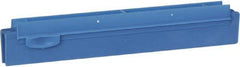 Vikan - 10" Rubber Blade Squeegee Refill - Double Edge, Blue, Plastic Holder - Industrial Tool & Supply