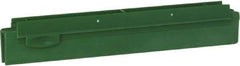 Vikan - 10" Rubber Blade Squeegee Refill - Double Edge, Green, Plastic Holder - Industrial Tool & Supply