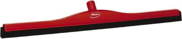Vikan - 28" Foam Rubber Blade Bench Squeegee - Double Edge, Red, Plastic Holder - Industrial Tool & Supply