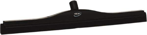 Vikan - 24" Foam Rubber Blade Bench Squeegee - Double Edge, Black, Plastic Holder - Industrial Tool & Supply