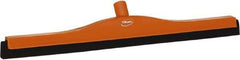 Vikan - 24" Foam Rubber Blade Bench Squeegee - Double Edge, Orange, Plastic Holder - Industrial Tool & Supply