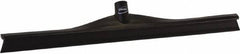 Vikan - 23.62" Rubber Blade Floor Squeegee - Single Edge, Black, Plastic Holder - Industrial Tool & Supply