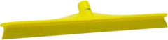 Vikan - 19.67" Rubber Blade Floor Squeegee - Single Edge, Yellow, Plastic Holder - Industrial Tool & Supply