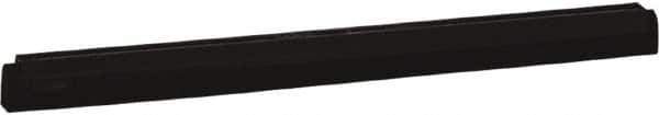 Vikan - 24" Foam Rubber Blade Squeegee Refill - Double Edge, Black, Plastic Holder - Industrial Tool & Supply