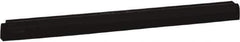 Vikan - 24" Foam Rubber Blade Squeegee Refill - Double Edge, Black, Plastic Holder - Industrial Tool & Supply