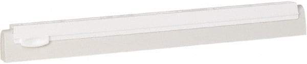 Vikan - 16" Foam Rubber Blade Squeegee Refill - Double Edge, White, Plastic Holder - Industrial Tool & Supply