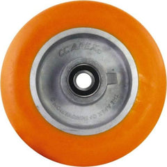 Caster Connection - 8 Inch Diameter x 2 Inch Wide, Polyurethane on Aluminum Caster Wheel - 1,250 Lb. Capacity, 2.2 Inch Hub Length, 1/2 Inch Axle Diameter, Sealed Precision Ball Bearing - Industrial Tool & Supply