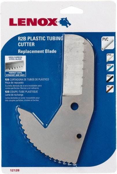 Lenox - Cutter Replacement Blade - Use with Lenox: 12124R2, Cuts PVC, CPVC, Pex, Polyethylene and Rubber Hose - Industrial Tool & Supply