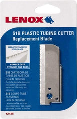 Lenox - Cutter Replacement Blade - Use with Lenox: 1212S1, Cuts PVC, CPVC, Pex, Polyethylene and Rubber Hose - Industrial Tool & Supply