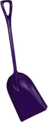 Remco - 17-1/8" High Square Plastic Shovel - 27" Long D-Grip Handle - Industrial Tool & Supply