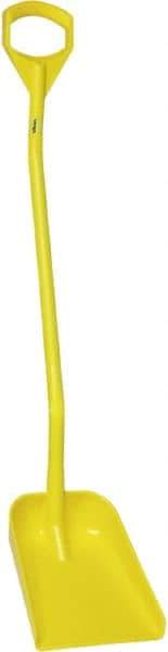Vikan - 13-1/4" High Square Plastic Shovel - 39-7/8" Long D-Grip Handle - Industrial Tool & Supply