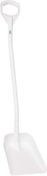Vikan - 13-1/4" High Square Plastic Shovel - 39-7/8" Long D-Grip Handle - Industrial Tool & Supply