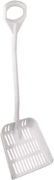 Vikan - 14-3/4" High Square Plastic Shovel - 32-5/8" Long D-Grip Handle - Industrial Tool & Supply