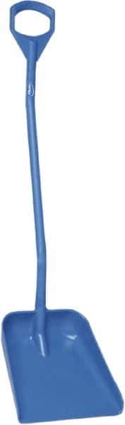 Vikan - 14-3/4" High Square Plastic Shovel - 39" Long D-Grip Handle - Industrial Tool & Supply