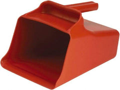 Remco - 128 oz Red Polypropylene Flat Bottom Scoop - 8.7" Wide x 6.7" Deep Bowl, 11" OAL - Industrial Tool & Supply