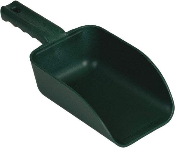 Remco - 32 oz Green Polypropylene & Semi-Ferrous Additive Flat Bottom Scoop - 4.3" Wide x 3" Deep Bowl, 11-1/2" OAL - Industrial Tool & Supply