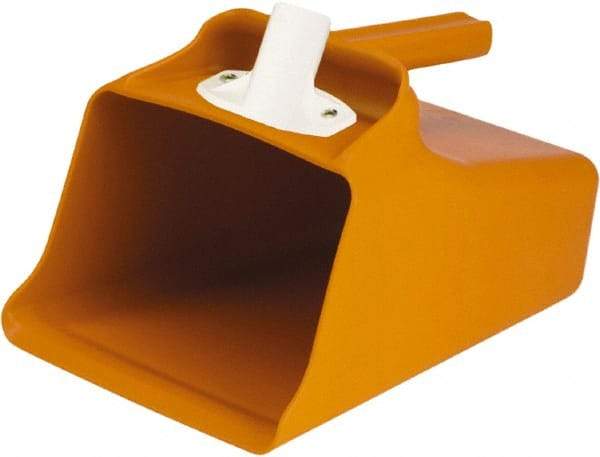 Remco - 128 oz Orange Polypropylene Flat Bottom Scoop - 8.7" Wide x 7.3" Deep Bowl, 11" OAL - Industrial Tool & Supply