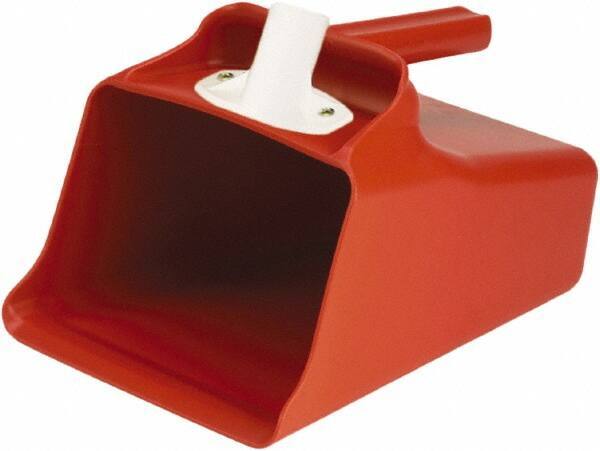 Remco - 128 oz Red Polypropylene Flat Bottom Scoop - 8.7" Wide x 7.3" Deep Bowl, 11" OAL - Industrial Tool & Supply