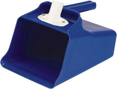 Remco - 128 oz Blue Polypropylene Flat Bottom Scoop - 8.7" Wide x 7.3" Deep Bowl, 11" OAL - Industrial Tool & Supply