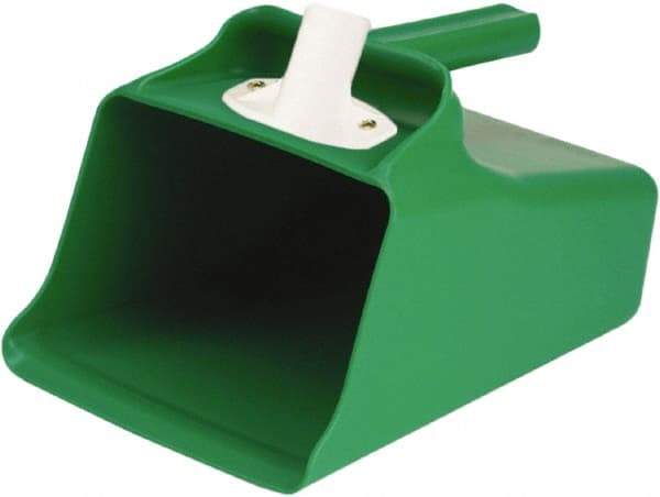Remco - 128 oz Green Polypropylene Flat Bottom Scoop - 8.7" Wide x 7.3" Deep Bowl, 11" OAL - Industrial Tool & Supply