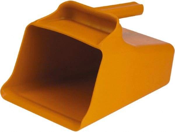 Remco - 128 oz Orange Polypropylene Flat Bottom Scoop - 8.7" Wide x 6.7" Deep Bowl, 11" OAL - Industrial Tool & Supply
