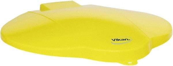 Vikan - 3 Gal Polypropylene Pail Lid - Yellow, For Use with 5691 - Industrial Tool & Supply