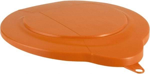 Vikan - 1.5 Gal Polypropylene Pail Lid - Orange, For Use with 5694 - Industrial Tool & Supply