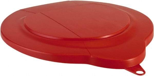 Vikan - 1.5 Gal Polypropylene Pail Lid - Red, For Use with 5691 - Industrial Tool & Supply
