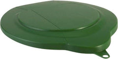 Vikan - 1.5 Gal Polypropylene Pail Lid - Green, For Use with 5689 - Industrial Tool & Supply